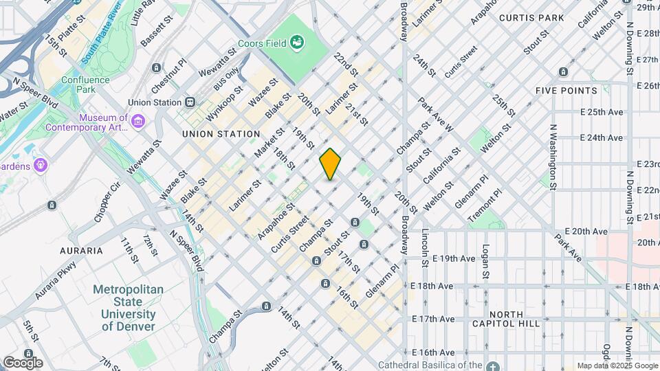 1891 Curtis St, Unit 1607 Map and Location Details