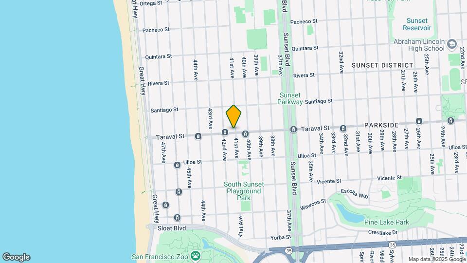 3100 Taraval St Map and Location Details