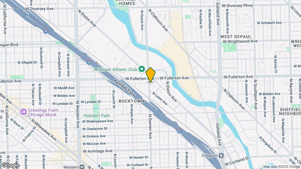 2355 N Damen Ave Map and Location Details