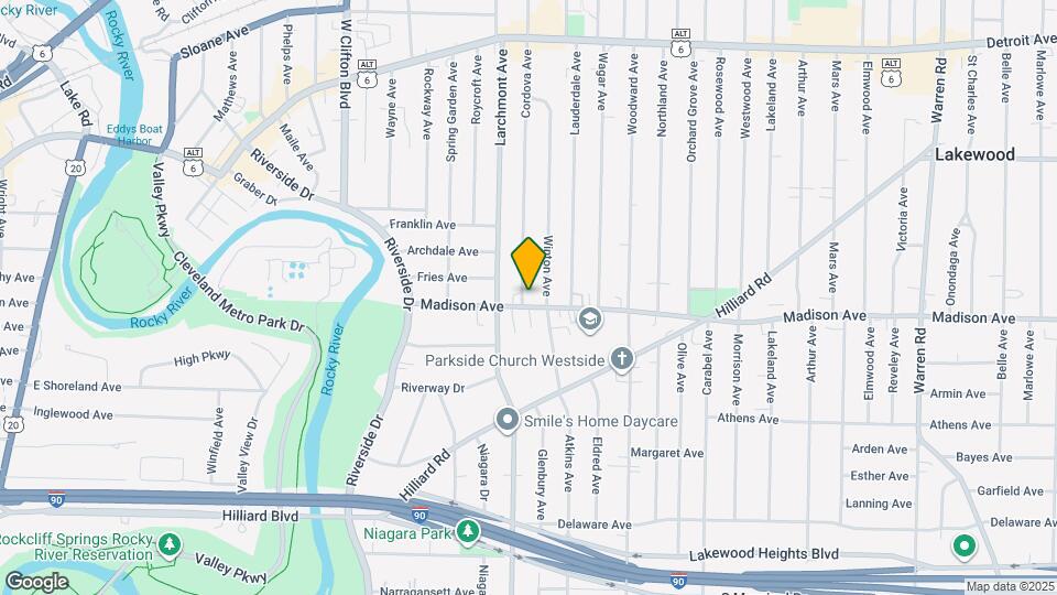 1673 Cordova Ave Map and Location Details