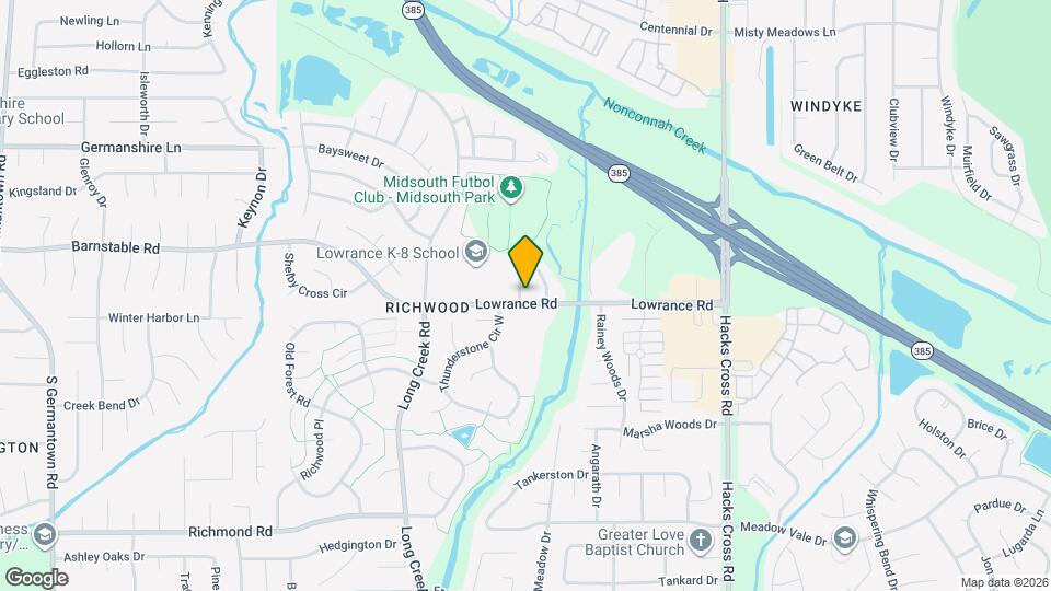 7792 Lowrance Rd Map and Location Details