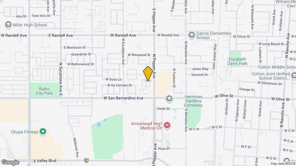 1163 Bent Rail Cir Mapa y Detalles de la Ubicación