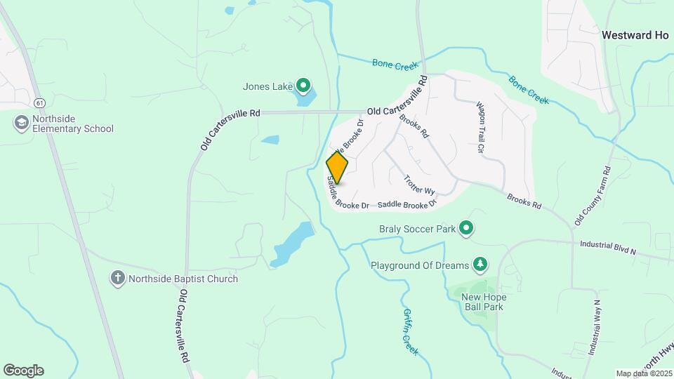 411 Saddle Brooke Dr Map and Location Details