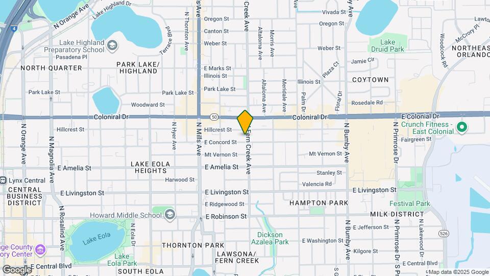 1523 E Concord St Map and Location Details