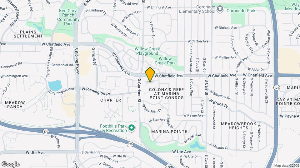 9086 W Chatfield Dr Map and Location Details