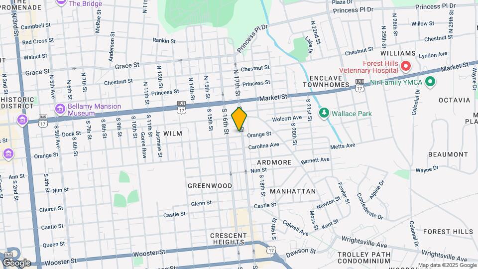 1617 Orange St Map and Location Details