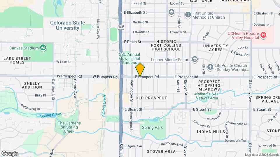 215 E Prospect Rd Map and Location Details