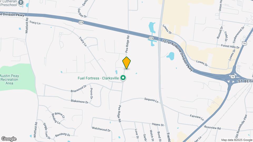 Pea Ridge Map and Location Details