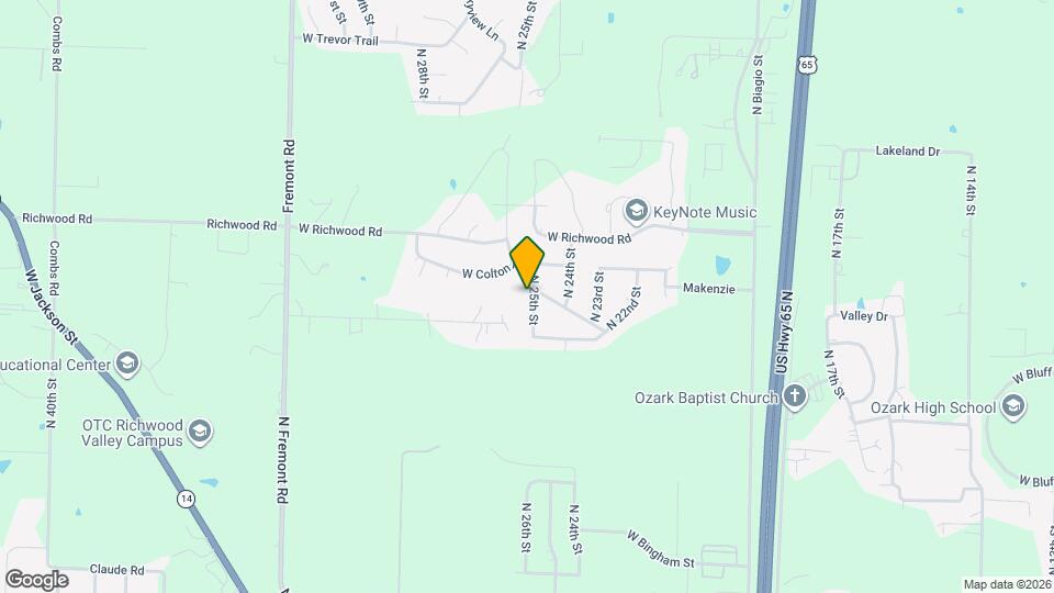 1819 N 25th St Map and Location Details