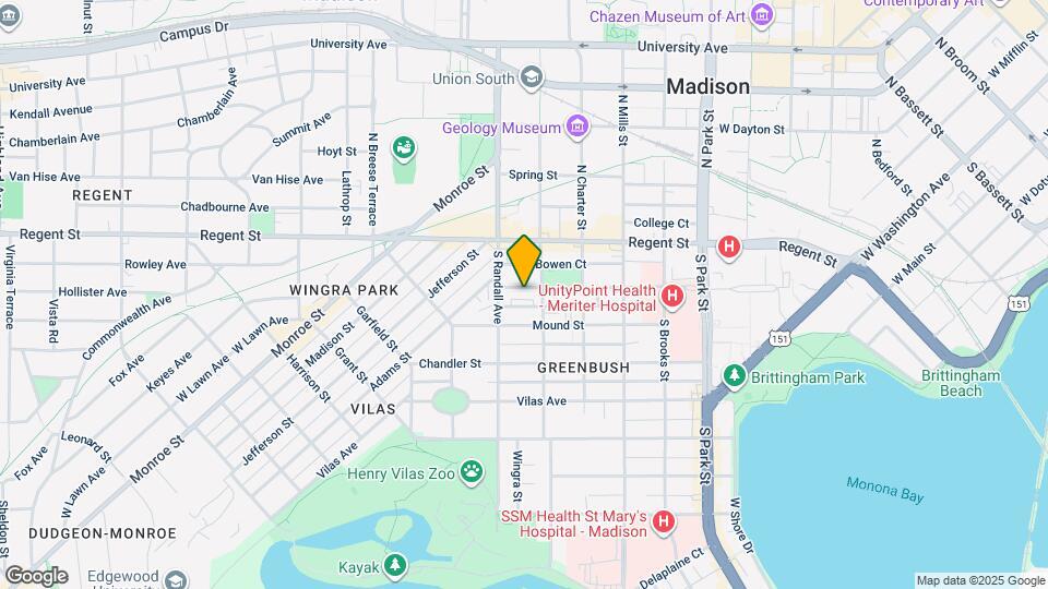 1321 Milton St Map and Location Details