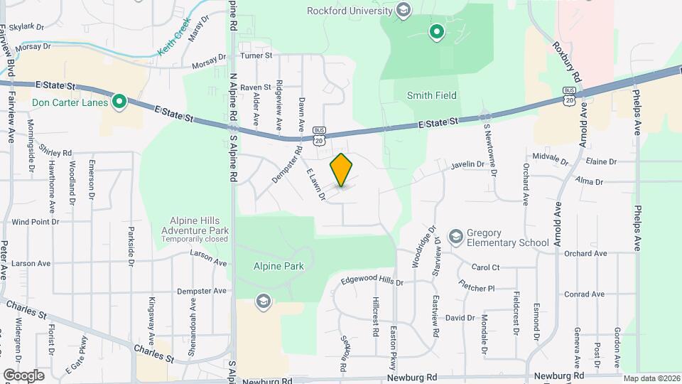 4815 Creek View Rd Map and Location Details