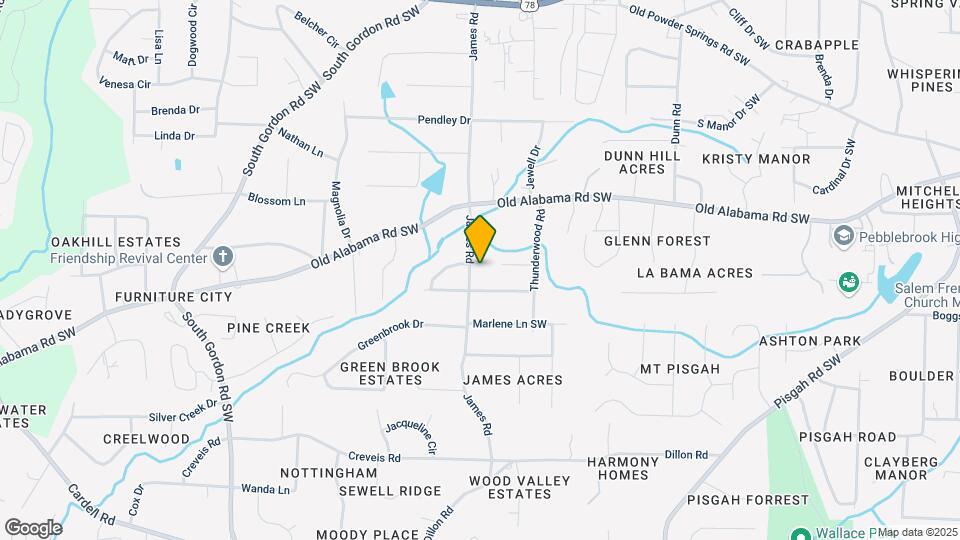 6101 James Rd Map and Location Details