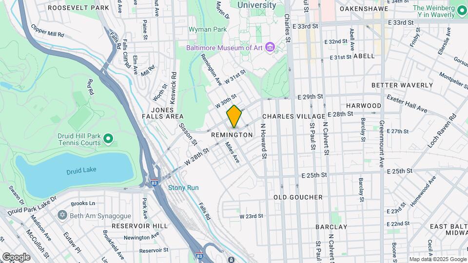 2801 Huntingdon Ave, Unit B Mapa y Detalles de la Ubicación