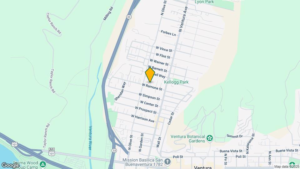 131 W Ramona St Mapa y Detalles de la Ubicación