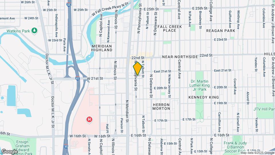 2101 N Pennsylvania St Map and Location Details