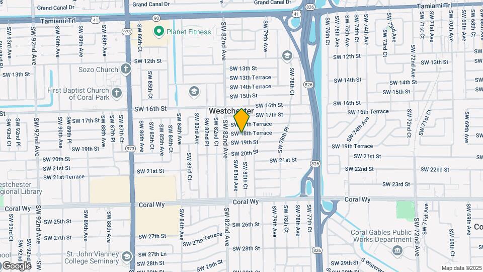 8010 SW 18th Terrace Map and Location Details