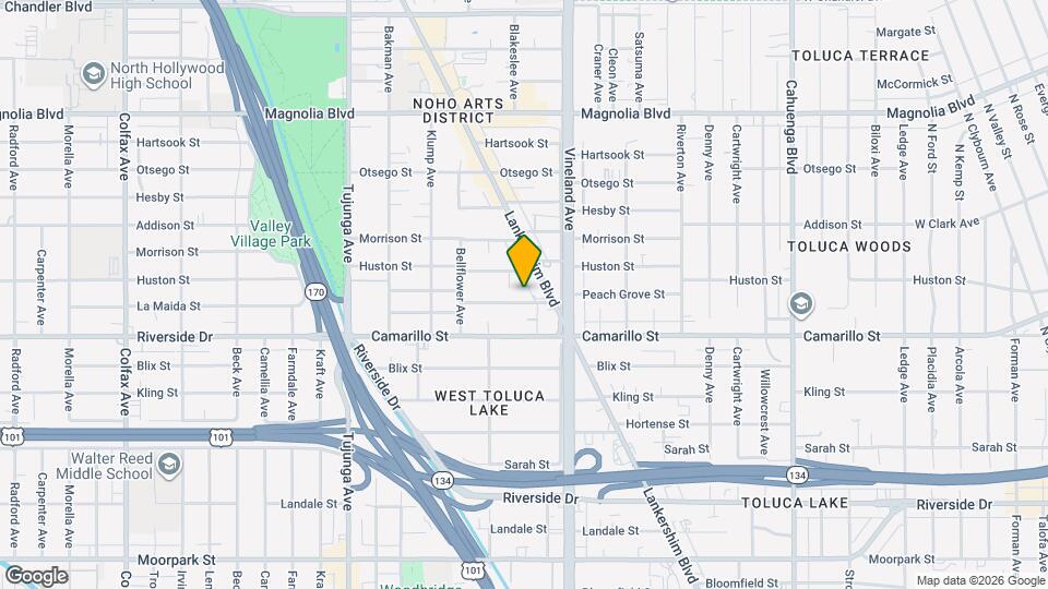 11041 La Maida St Map and Location Details