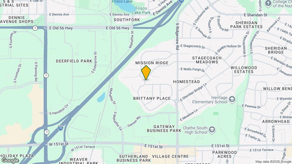 1216 E Sheridan Bridge Ln Map and Location Details