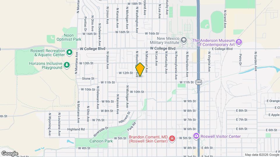 1103 N Washington Ave Map and Location Details