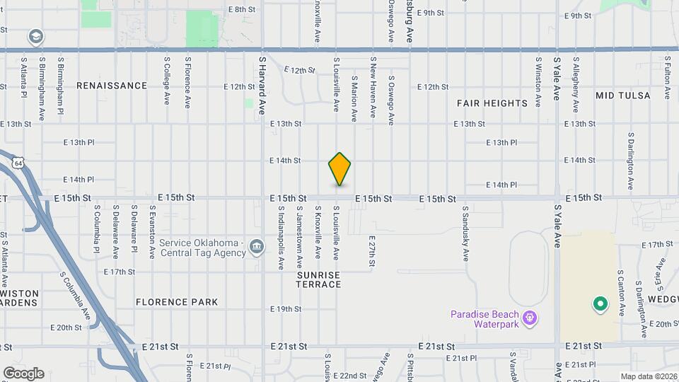 1439 S Louisville Ave Map and Location Details