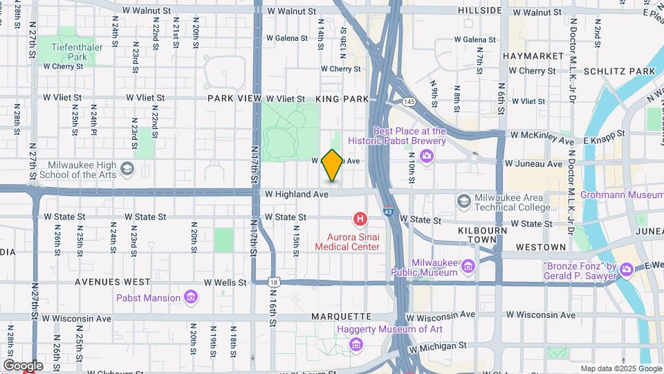 1316 W Highland Ave Mapa y Detalles de la Ubicación