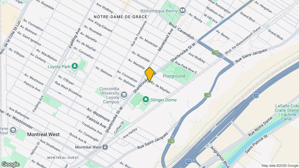 2550 De Mayfair Av Map and Location Details