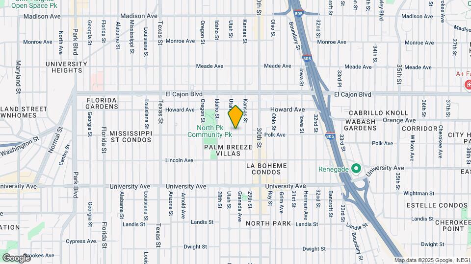2860 Polk Ave Mapa y Detalles de la Ubicación