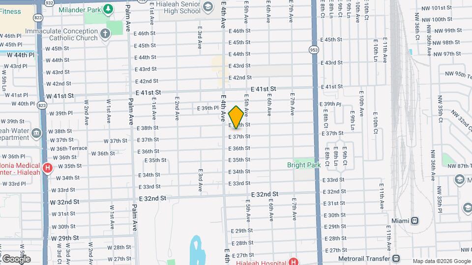 451 E 37th St Map and Location Details