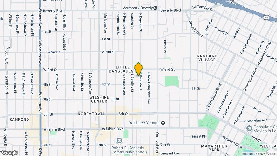 335 S Berendo St Map and Location Details