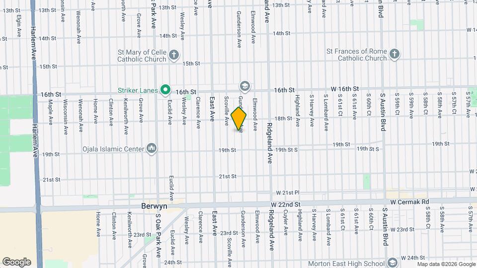 1822 Gunderson Ave Map and Location Details