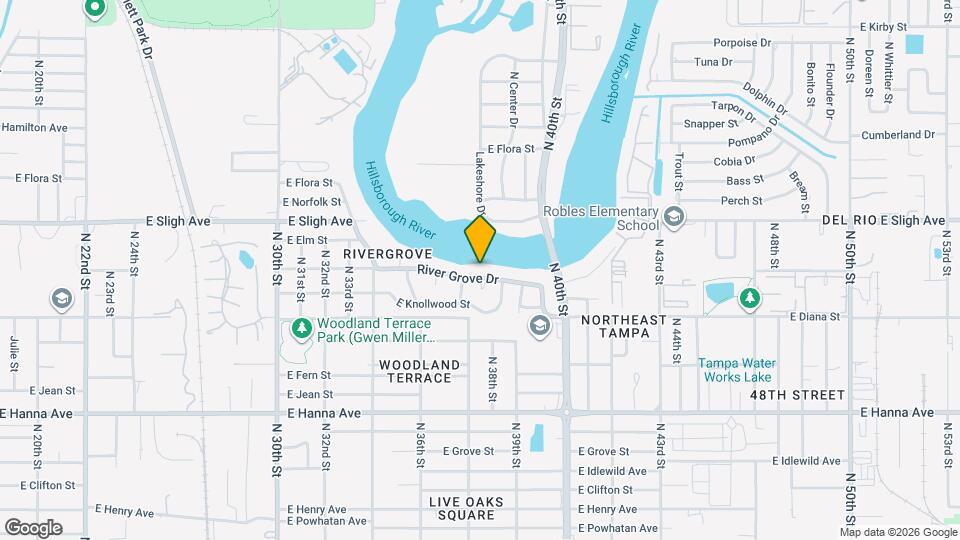 3606 River Grove Dr Map and Location Details