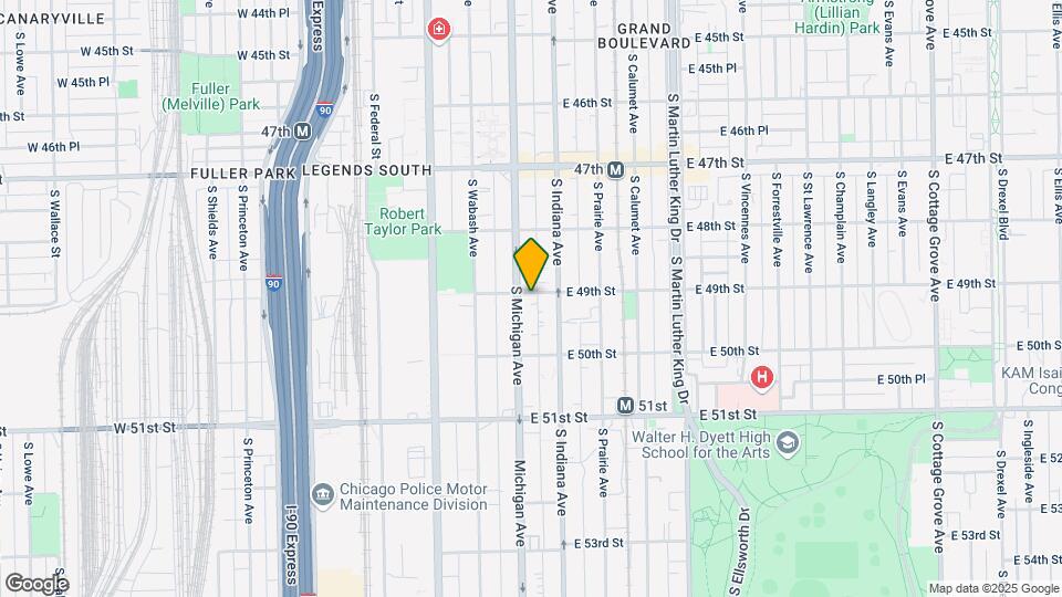 4901 S. Michigan Ave. Mapa y Detalles de la Ubicación
