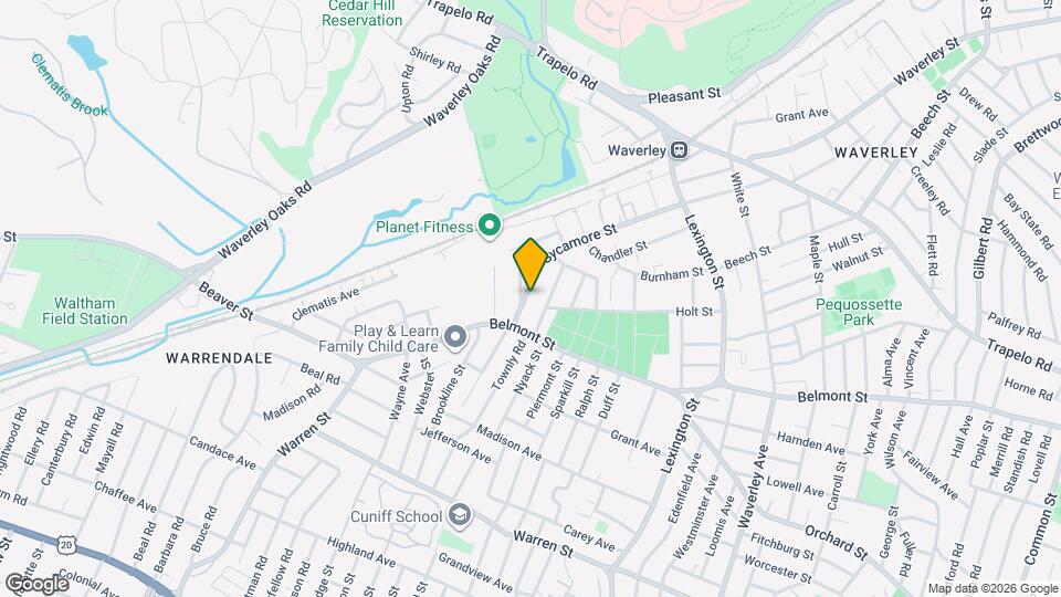 240 Sycamore St Map and Location Details