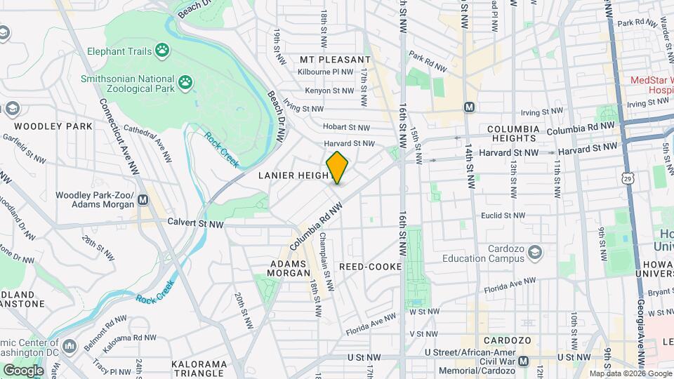 2721 Ontario Rd NW Map and Location Details