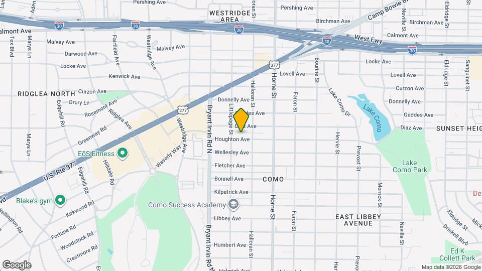 5920 Wellesley Ave Map and Location Details