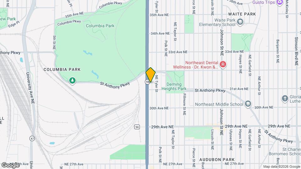 3113 Central Ave NE Map and Location Details