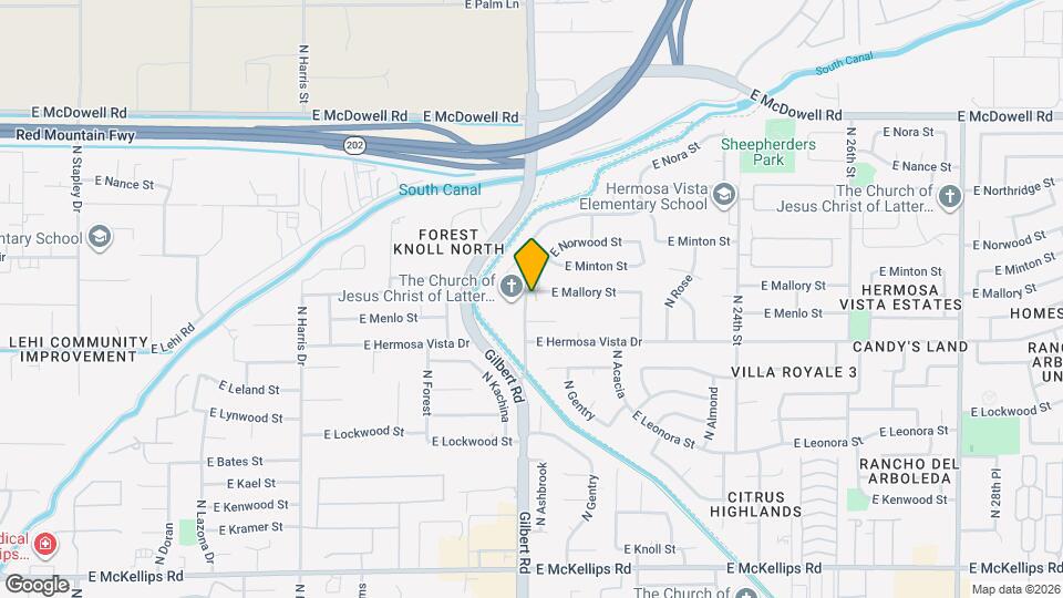 2013 E Mallory St Map and Location Details