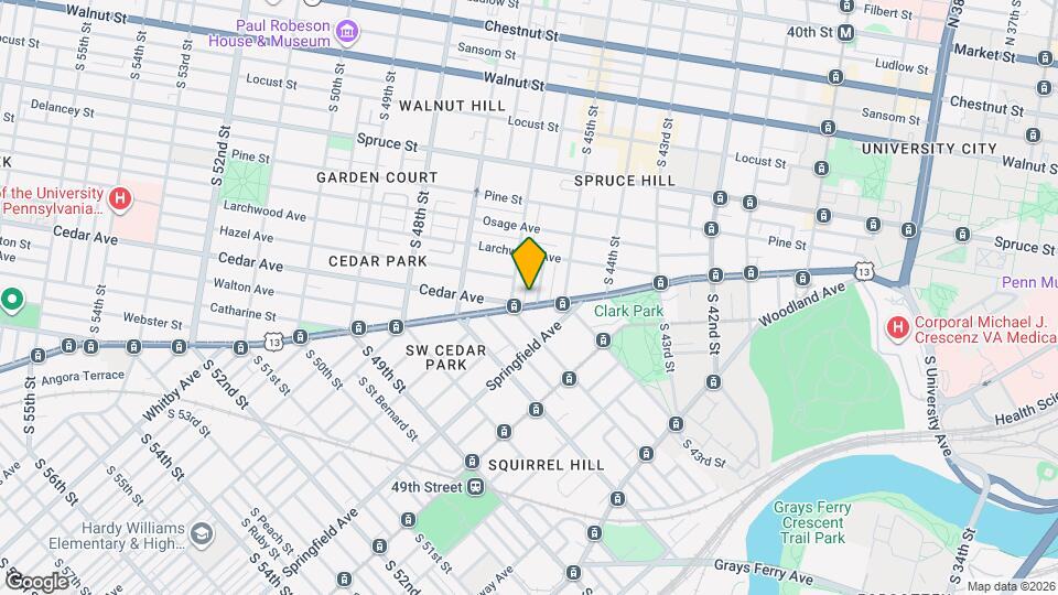 4529 Baltimore Ave Map and Location Details