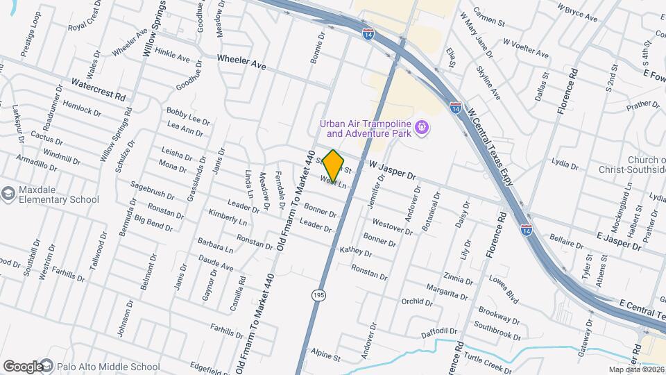 1208 West Ln Map and Location Details