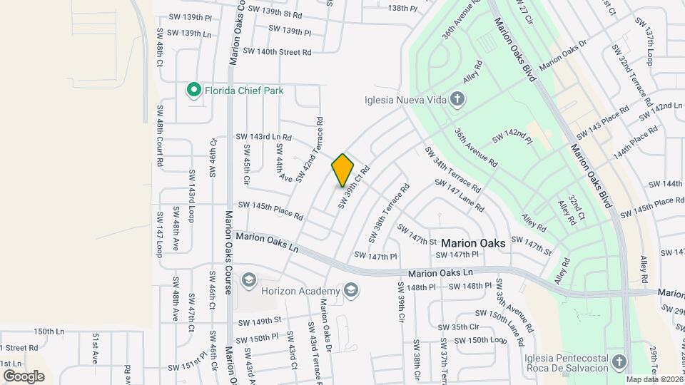14524 SW 39th Ct Rd Map and Location Details