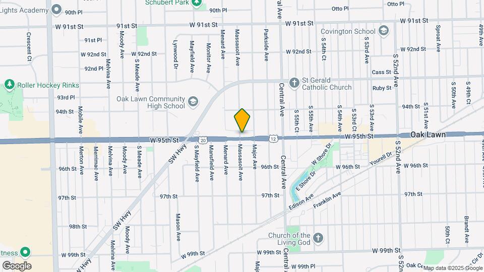 5720 W 95th St Mapa y Detalles de la Ubicación