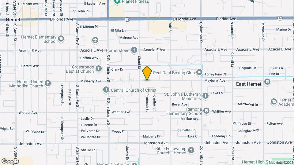 40557 Mayberry Ave Map and Location Details