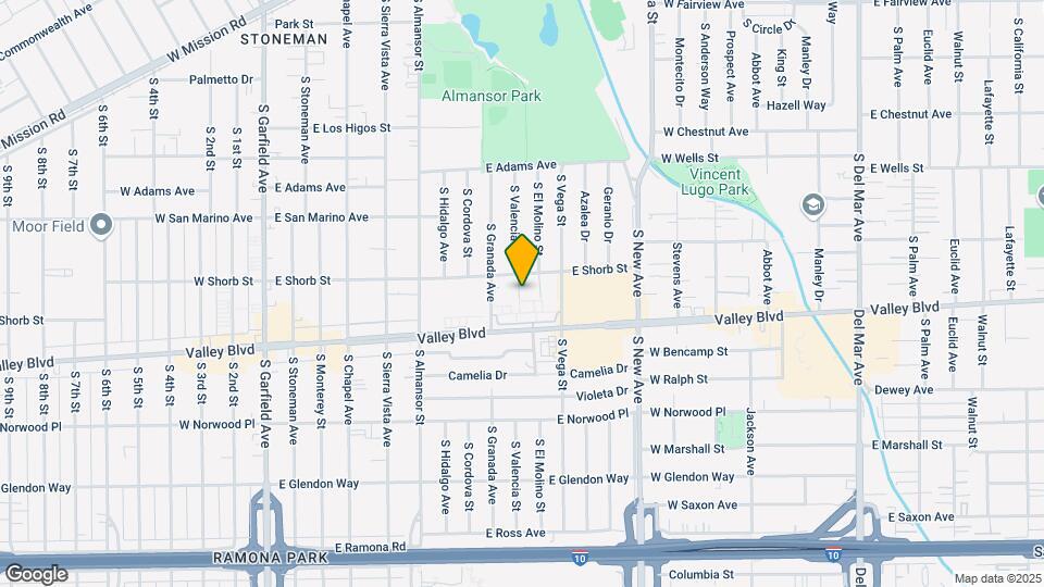 999 E Valley Blvd Mapa y Detalles de la Ubicación