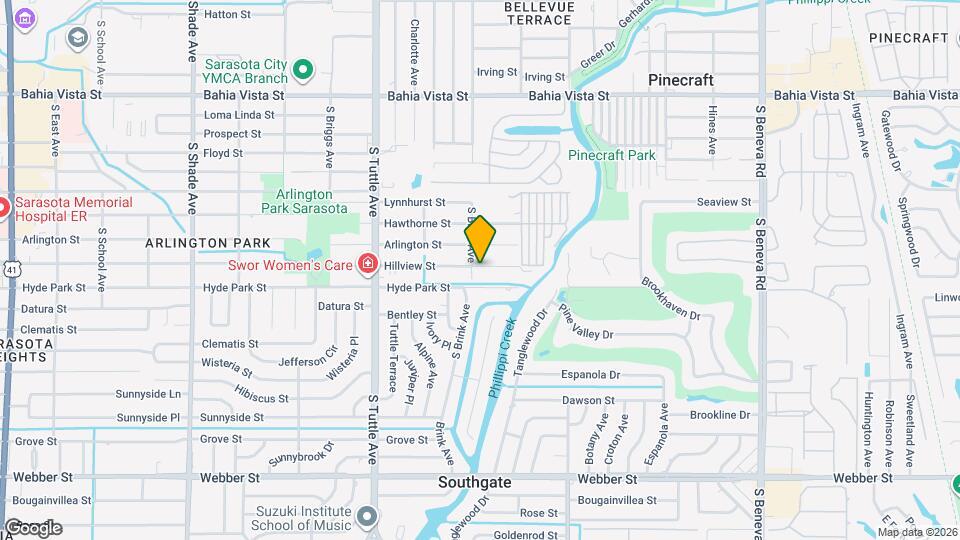 3008 Hillview St Map and Location Details