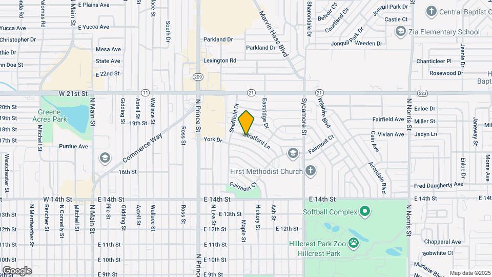 1317 Stratford Ln Map and Location Details