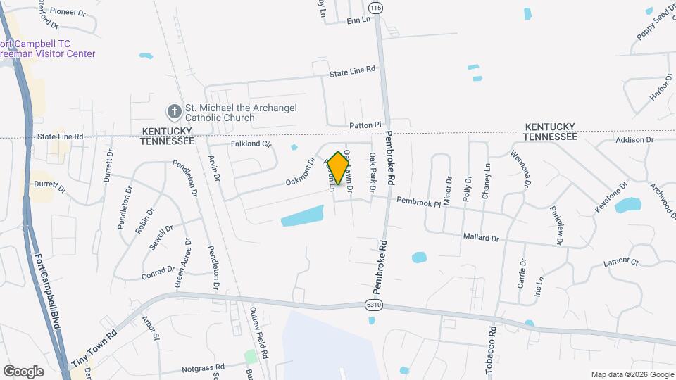 3425 Foxrun Ln Map and Location Details