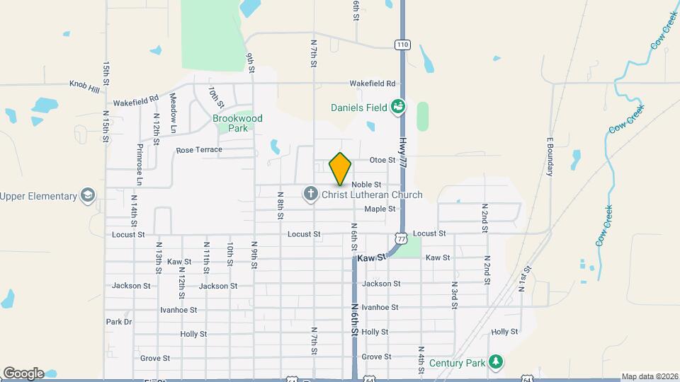 610 Noble St Map and Location Details