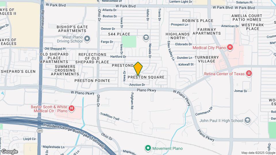 4445 Odessa Dr Map and Location Details