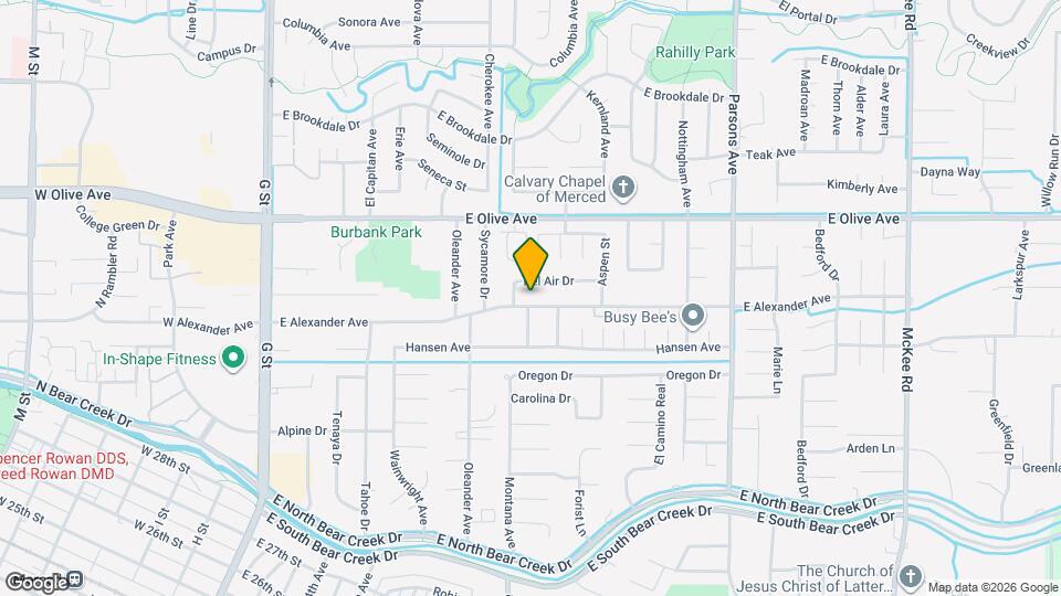 1009 E Alexander Ave Map and Location Details