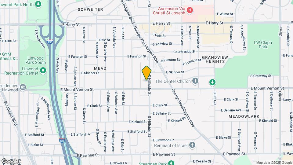 1941 S Hillside St Map and Location Details